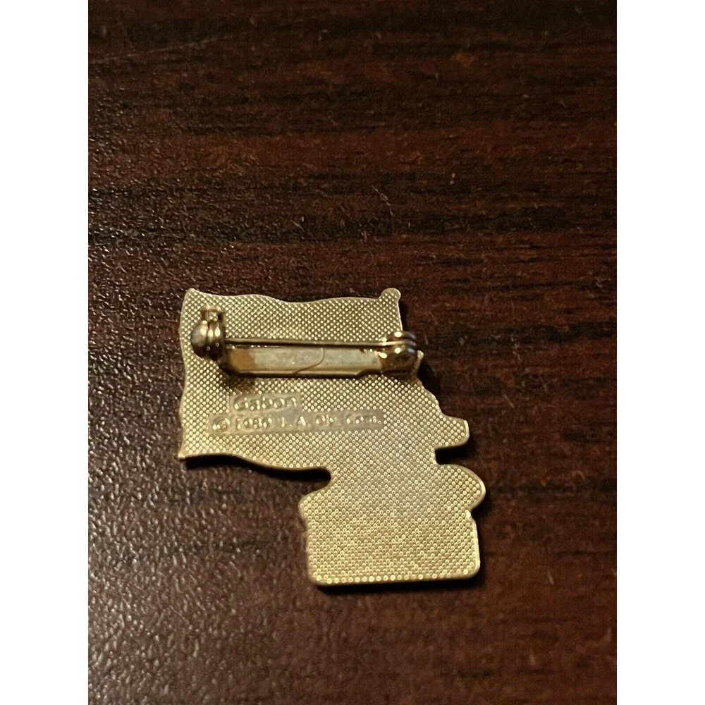 Vintage 1984 Los Angeles Olympics Coca Cola Sam Eagle Gabon Flag‎ Lapel Pin